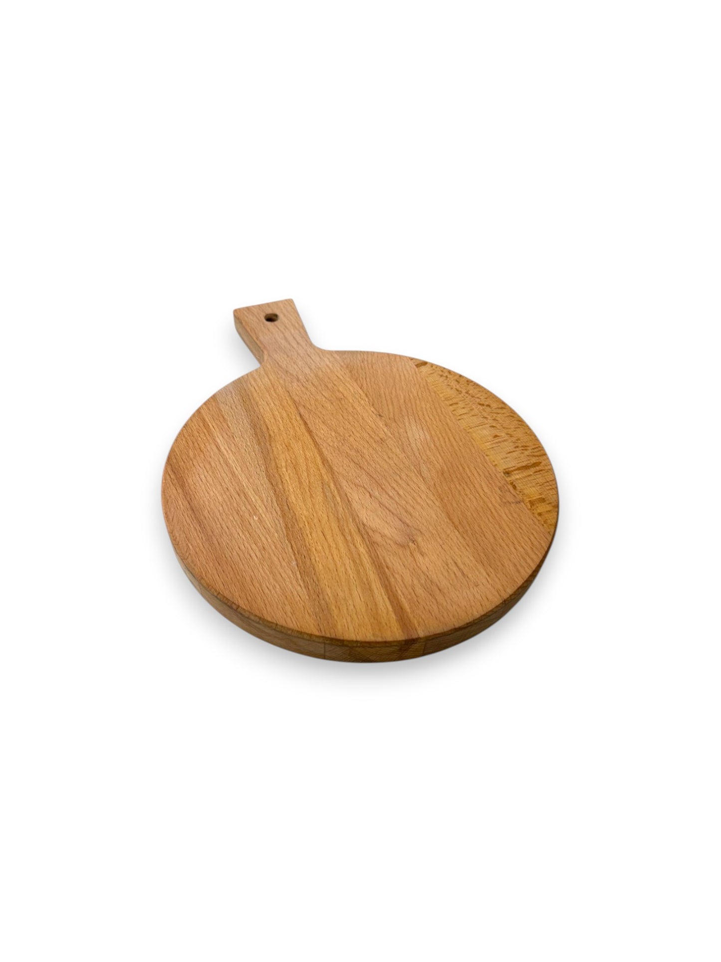 Beukenhouten ronde borrelplank – gepersonaliseerd cadeau met eigen tekening