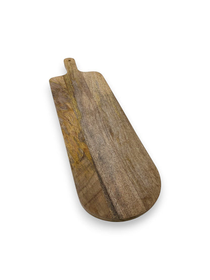 Mangohouten ovale borrelplank – gepersonaliseerd cadeau en borrelplank