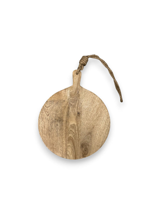 Mangohouten borrelplank klein – gepersonaliseerd cadeau met persoonlijke lijntekening