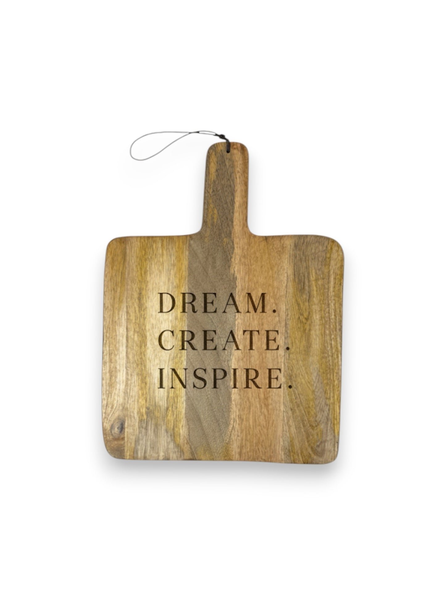 Mangohouten vierkante borrelplank groot – gegraveerd - gepersonaliseerd cadeau en borrelplank