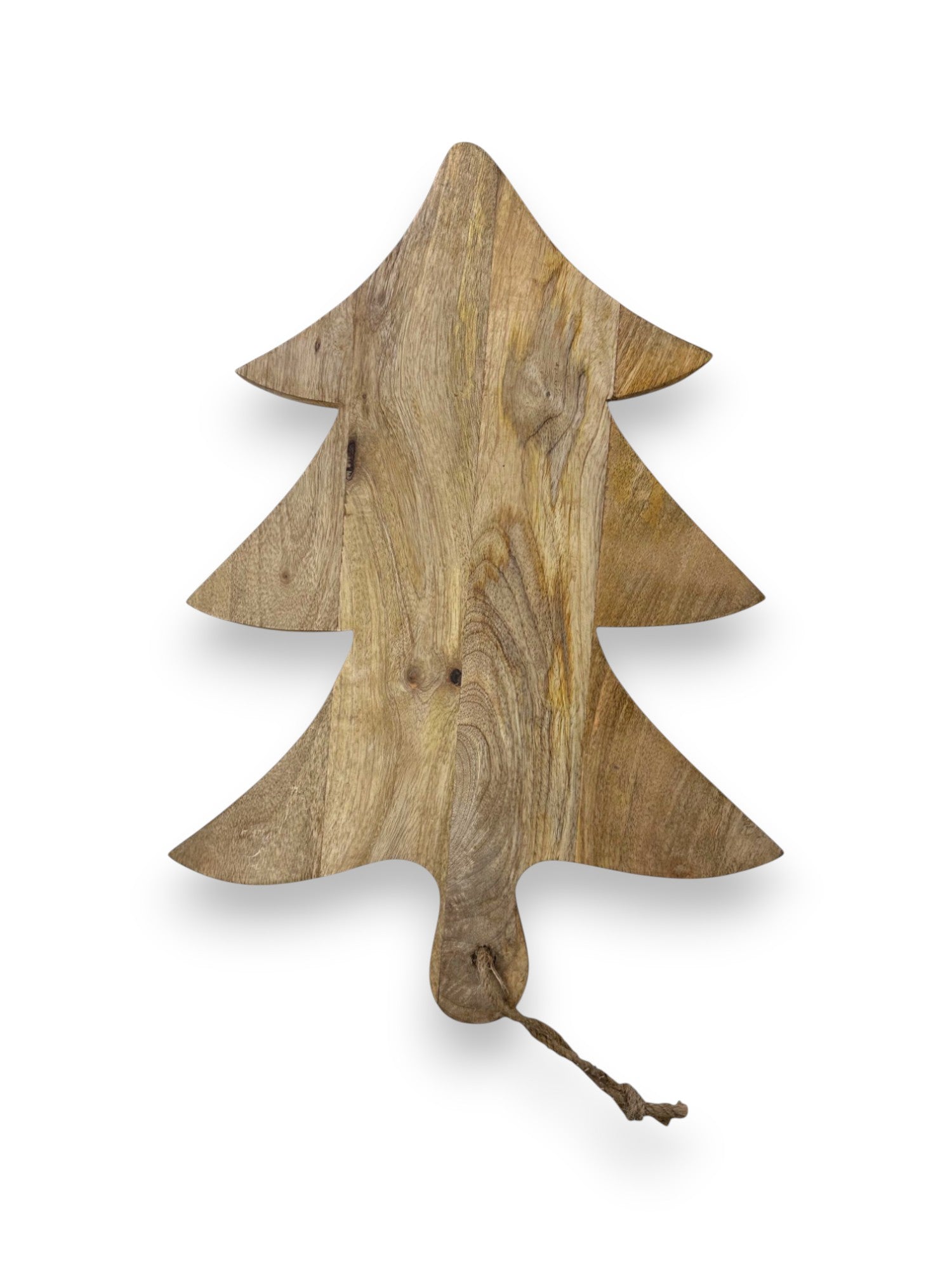Mangohouten borrelplank kerstboom groot – gepersonaliseerd cadeau voor feestdagen