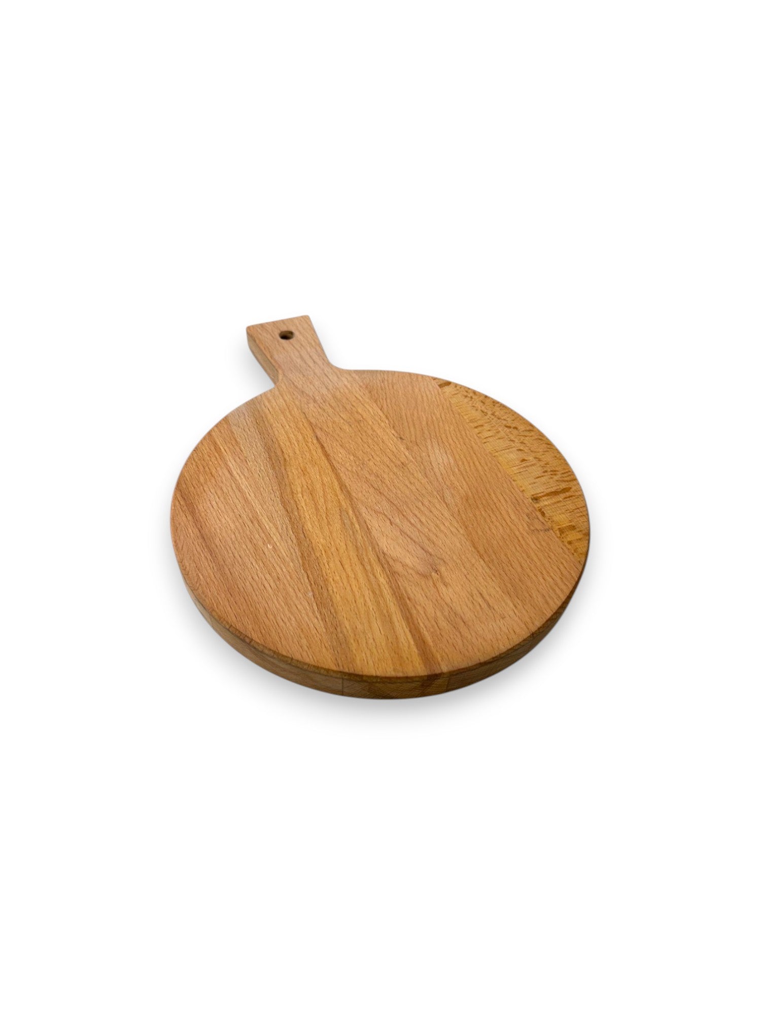 Beukenhouten ronde borrelplank – gepersonaliseerd cadeau met eigen tekening 