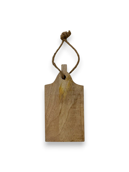 Mangohouten huisje ronde gevel – gepersonaliseerd decoratie cadeau