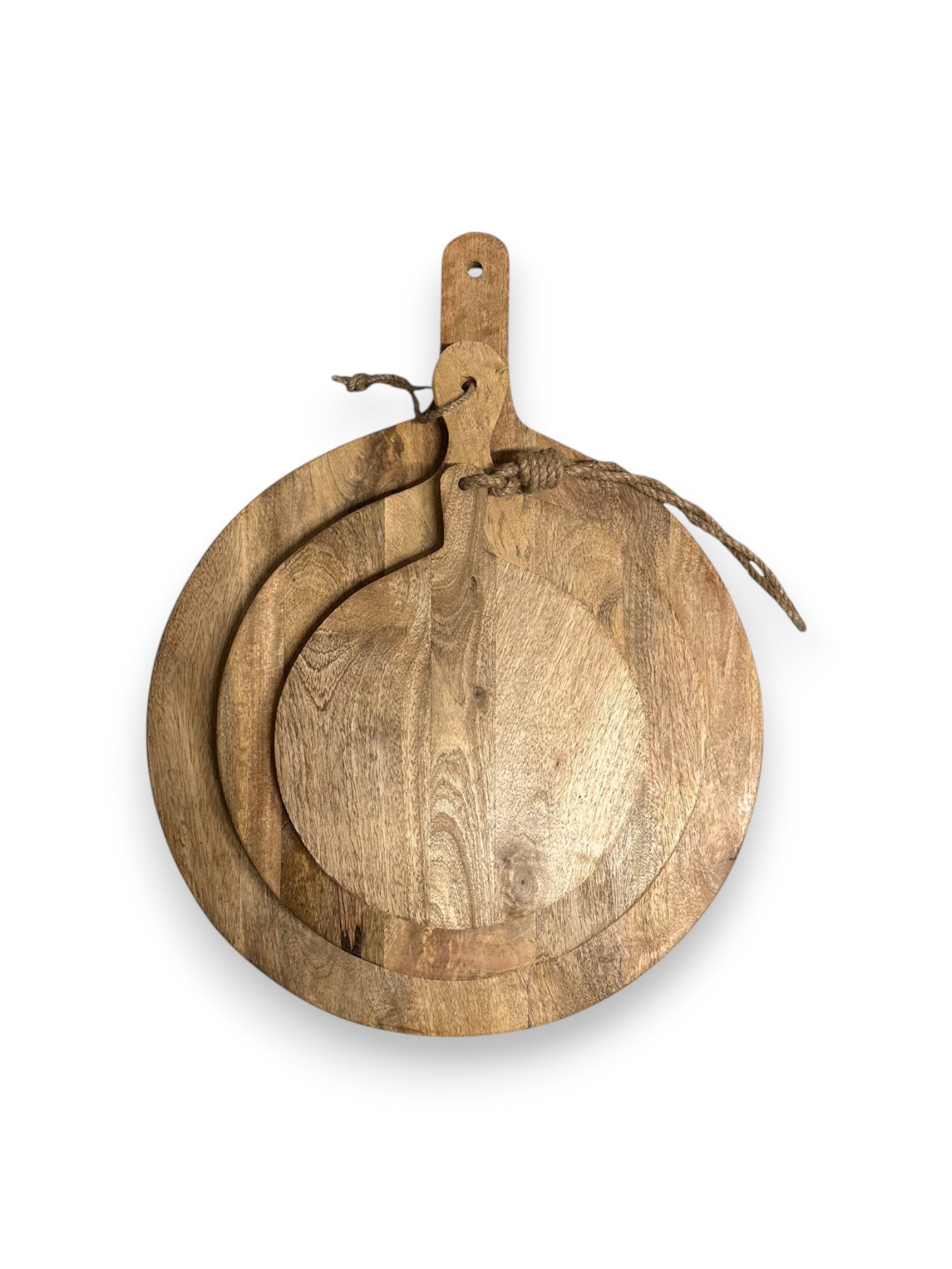 Mangohouten ronde borrelplank alle maten – gepersonaliseerd cadeau en borrelplank