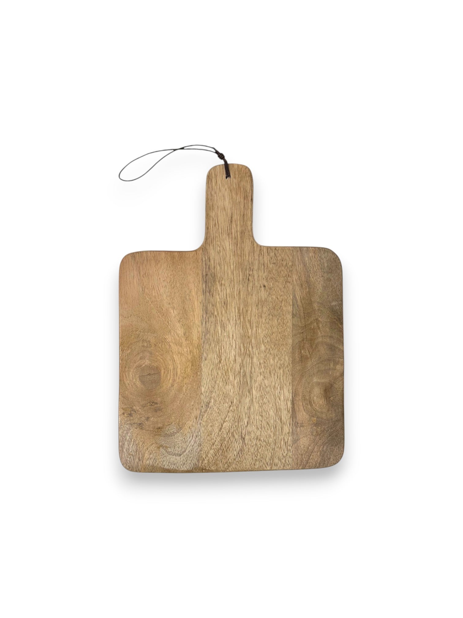 Mangohouten vierkante borrelplank klein – gepersonaliseerd cadeau en borrelplank